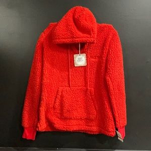 Jenni intimates XSmall hoodie Women’s red oh la la. Box B